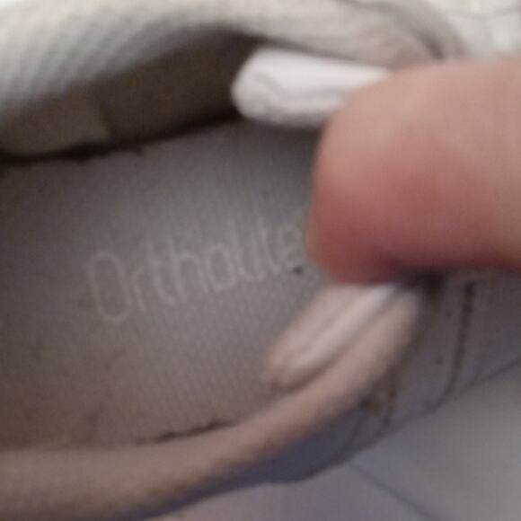 Adidas Toddler Size 9.5 Shell Toe Ortholite Cream Shoes - Picture 7 of 10